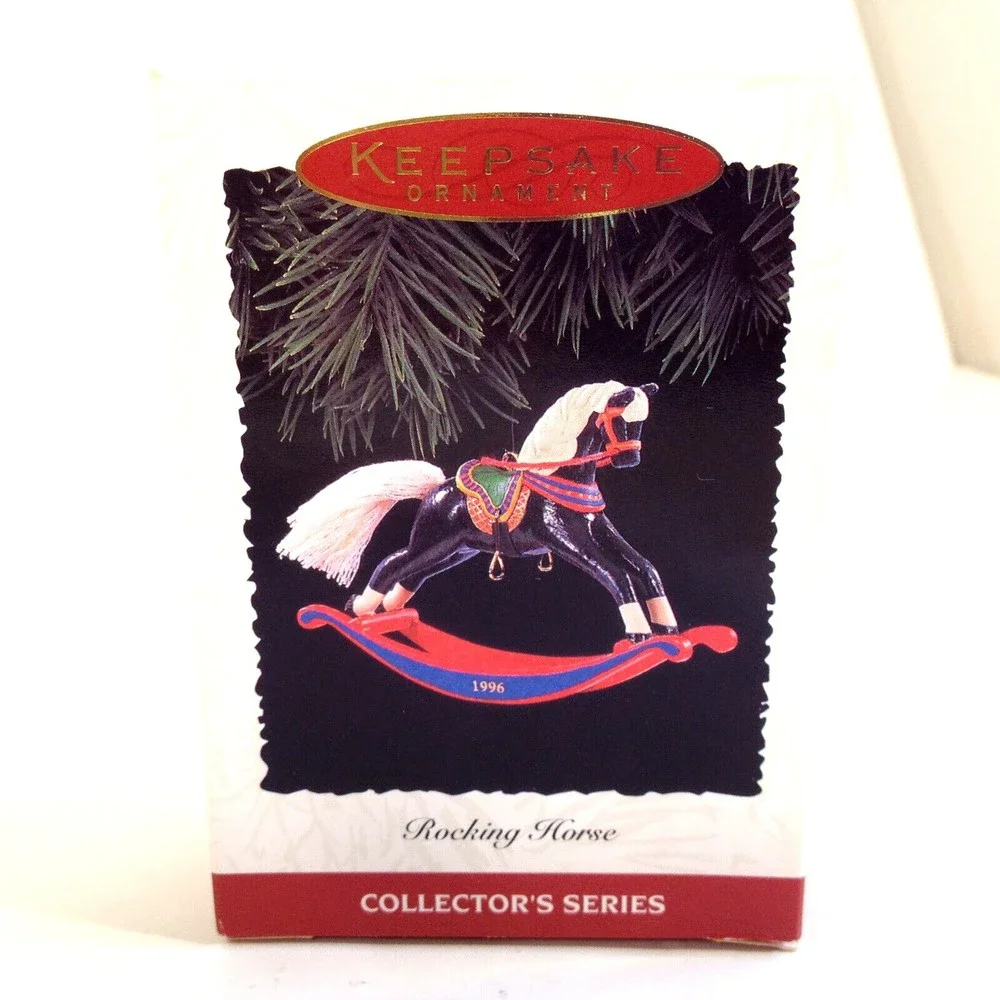 Vintage Hallmark 1996 Rocking Horse Collertors Series Christmas Ornament